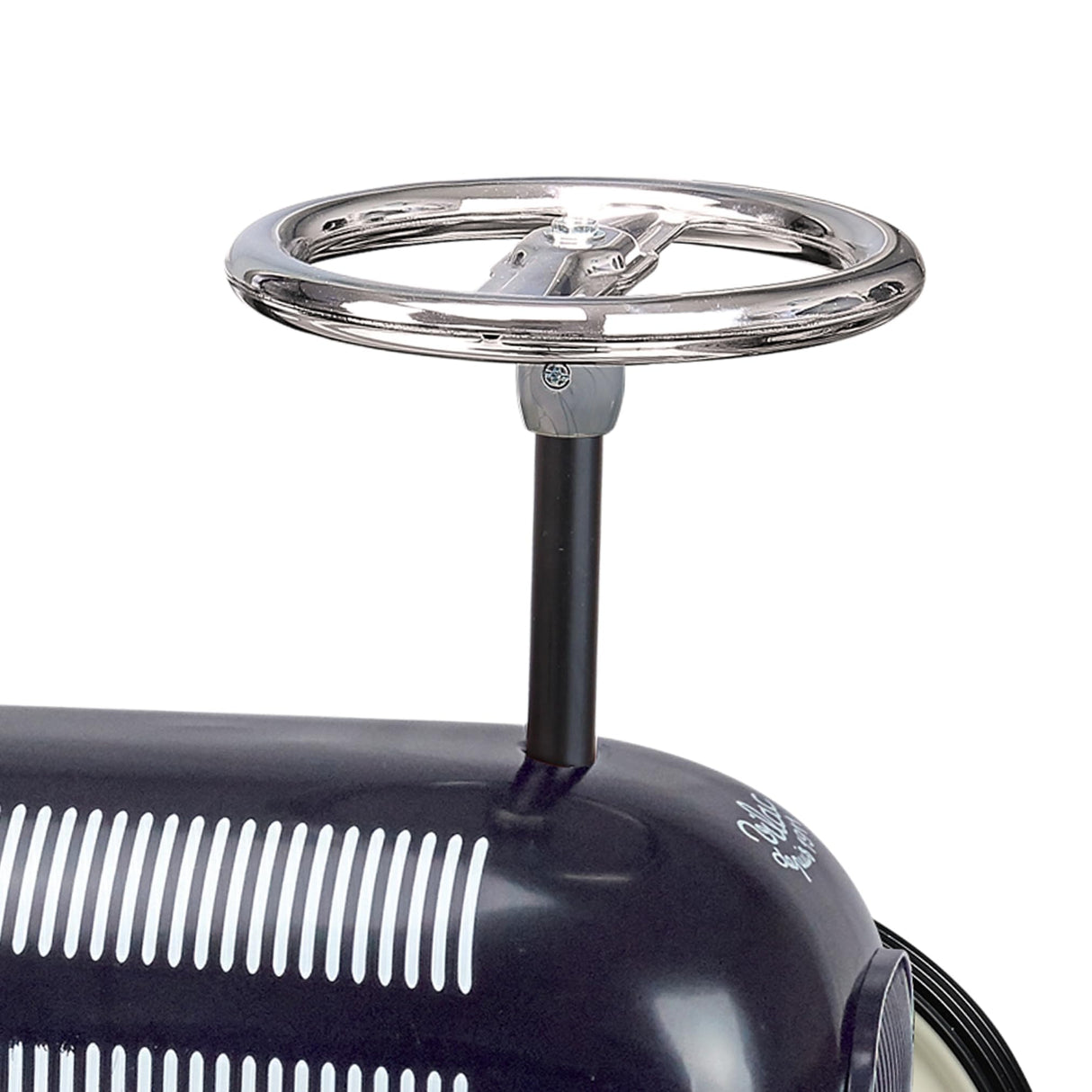 Vilac - Portabebés - Mi coche de carreras vintage de metal negro - Desarrolla las habilidades motoras de tu hijo - Vehículo metálico - Vehículo infantil - A partir de 18 meses - 1121, azul