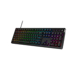 HyperX Alloy Rise - Teclado gaming mecánico, switches Red, hot swap en caliente, Patas Ajustables, carcasa magnética intercambiable, Negro (QWERTY Español)