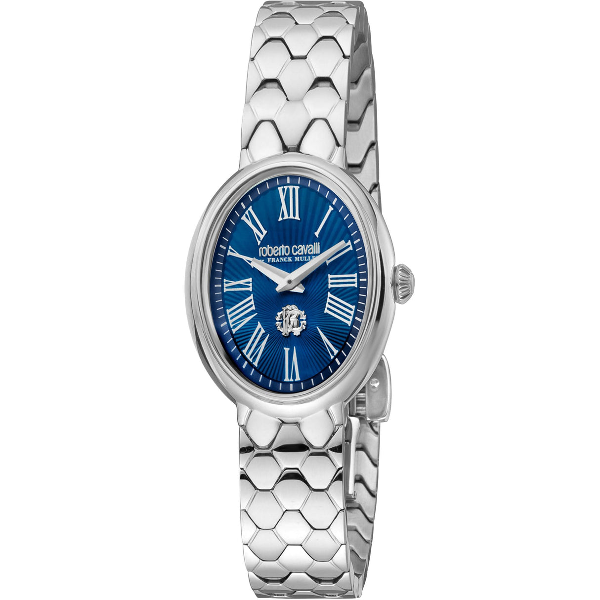 Roberto Cavalli by Franck Muller Reloj Analógico para Mujeres de Cuarzo con Correa en Acero Inoxidable RV1L196M0041
