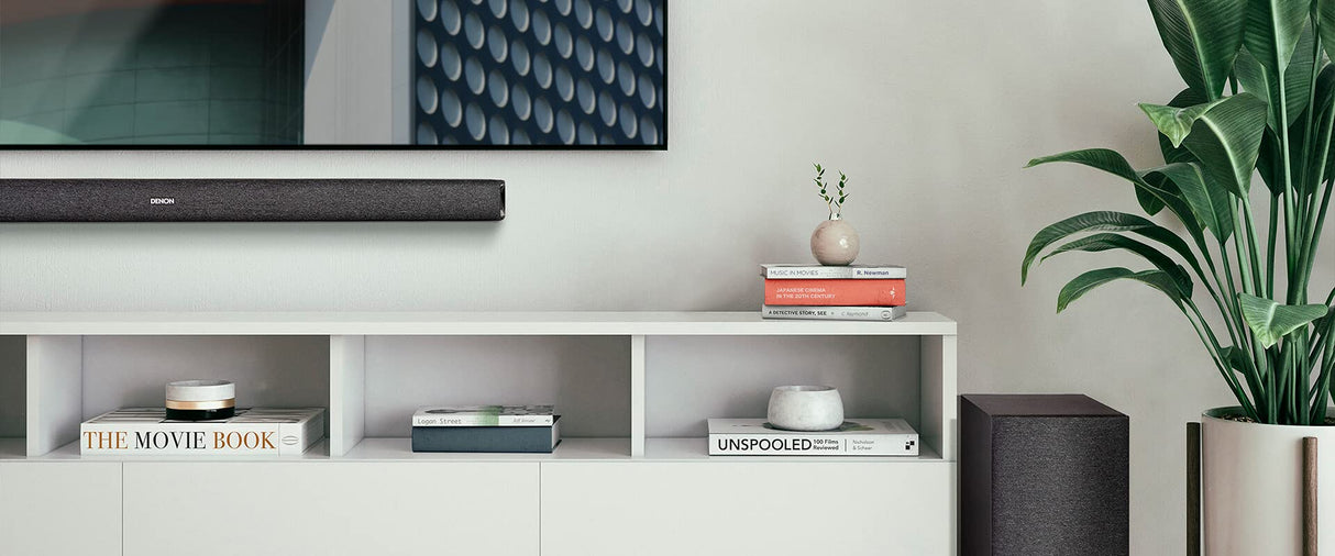 Denon Barra de Sonido DHT-S416 2.1 TV con subwoofer inalámbrico, Google Chromecast Integrado, WiFi, Bluetooth, Dolby Digital, HDMI ARC, Entrada óptica