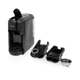 Princess 249452 Máquina de café multicápsulas con adaptadores para cápsulas Nespresso, Dolce Gusto y monodosis ESE, 19 bares de presión, depósito de agua extraíble de 600 ml, 1450 W
