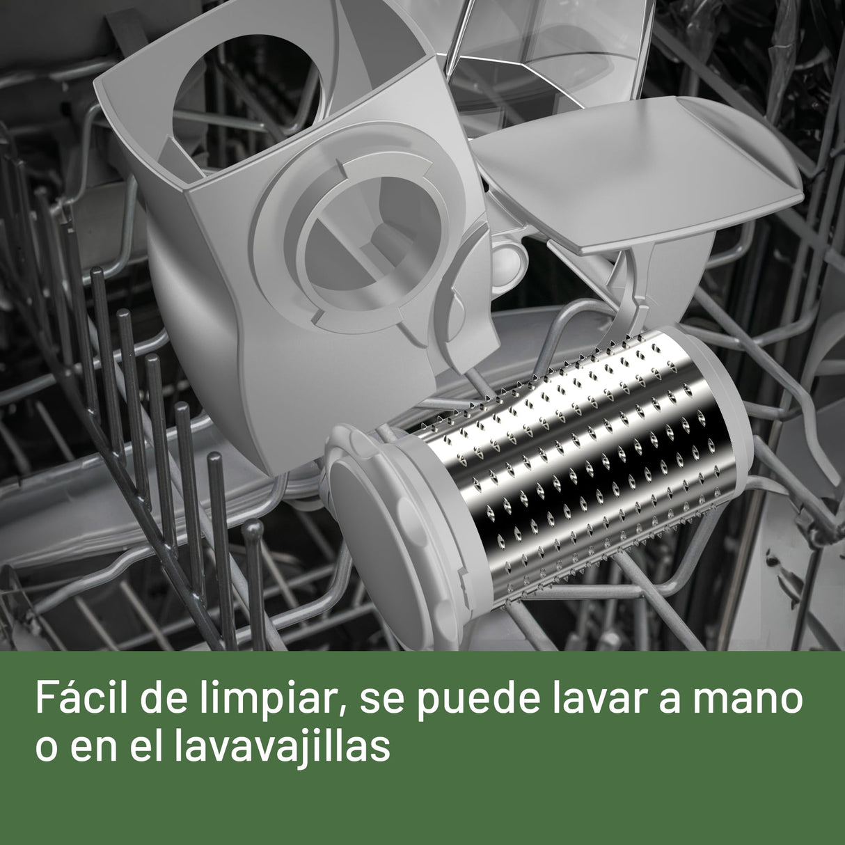 Imetec Grattugissima, Rallador Eléctrico, Rodillo De Acero Inoxidable, Tolva De Aluminio, Recipiente Extraíble Con Tapa Frescura, Sistema De Seguridad, 150 W
