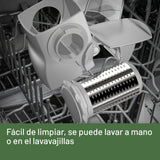 Imetec Grattugissima, Rallador Eléctrico, Rodillo De Acero Inoxidable, Tolva De Aluminio, Recipiente Extraíble Con Tapa Frescura, Sistema De Seguridad, 150 W