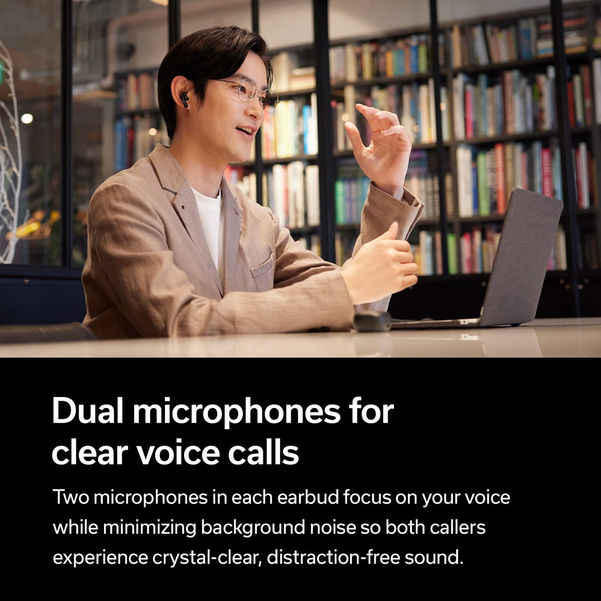 Denon AH-C840NCW - Auriculares intrauditivos inalámbricos Bluooth con cancelación Activa de Ruido, Resistentes al Agua, Llamada cristalina, Color Negro