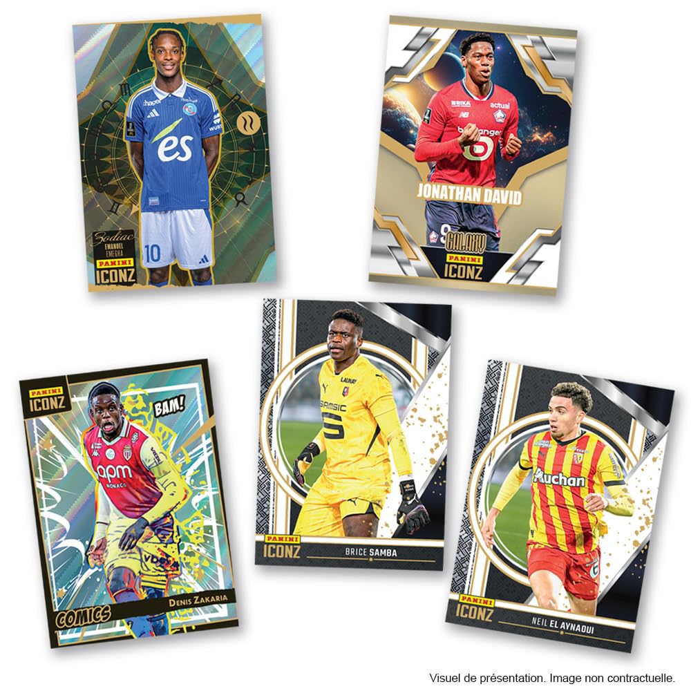 Panini Ligue 1 ICONZ Trading Cards-Caja (8 Tarjetas por Bolsillo) (005451BOX8)