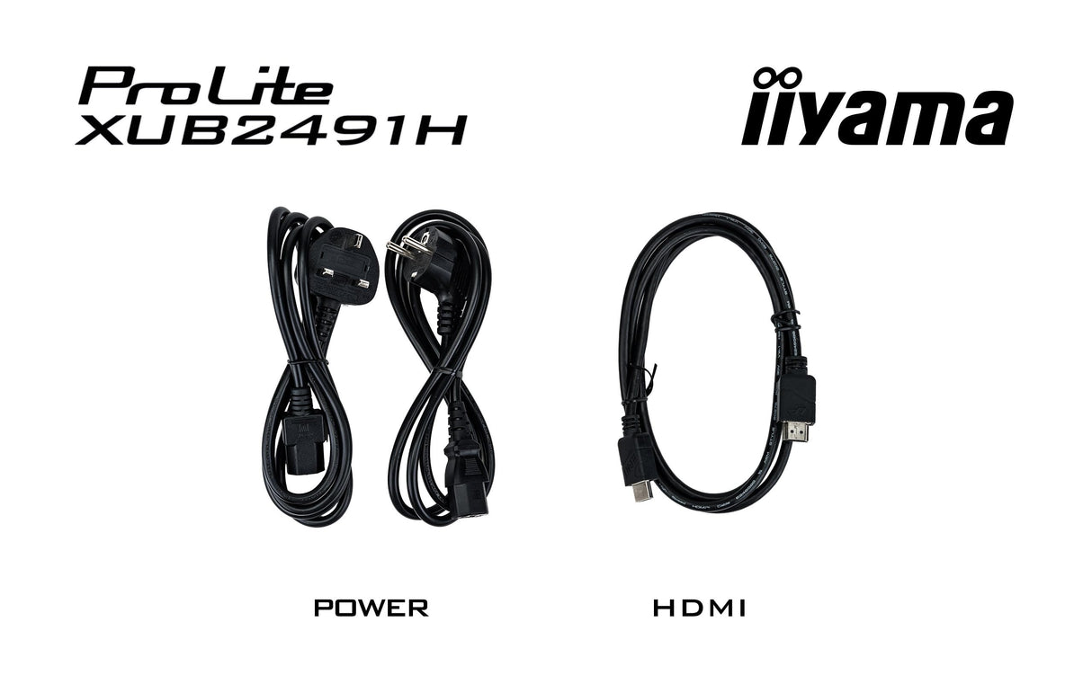 iiyama Prolite XUB2491H-B1 24' IPS Monitor, 1920 x 1080 Full HD, 100Hz, 0,5ms