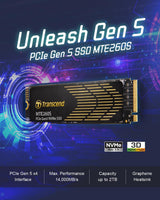 Transcend NVMe PCIe Gen5 x4 MTE260SM.2 SSD Solid State Drive TS2TMTE260S