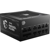MSI MAG A850GL PCIE5 - Fuente de Alimentación, 850W, 80 Plus Gold, Totalmente Modular, ATX 3.0, Soporte GPU PCIe 5.0, Ventilador FDB de 120mm, Full-Bridge LLC, Cables Planos Negros - 7 Años de Garantí