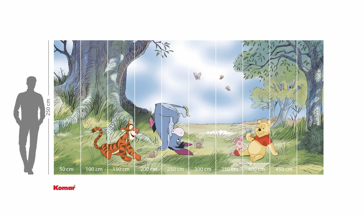 Komar WTD - Papel pintado fotográfico para habitación infantil (500 x 250 cm), diseño de Winnie the Pooh