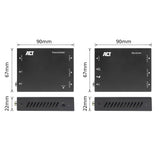 ACT EDID HDCP AC7815 - Extensor HDMI KVM a 70 m a través de CAT6/6A, vídeo 4K 60Hz, 2 puertos USB para ratón y teclado, EDID HDCP
