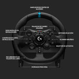 Logitech G G923 Racing Wheel and Pedals, Force Feedback TRUEFORCE,1.000 Hz, respuesta eficaz, control de salida de doble embrague, volante auténtico, para PS5, PS4, PC, Mac - Negro