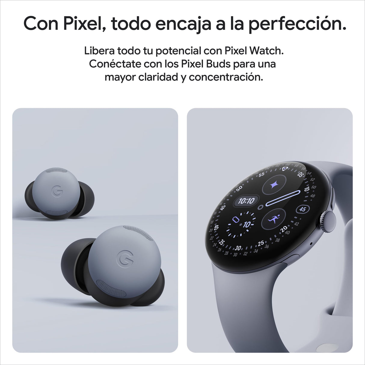 Google Pixel 10 - Smartphone Android Libre con Gemini, cámara Trasera Triple Avanzada, batería de más de 24 Horas y Pantalla Actua de 6,3" - Glaciar, 256GB