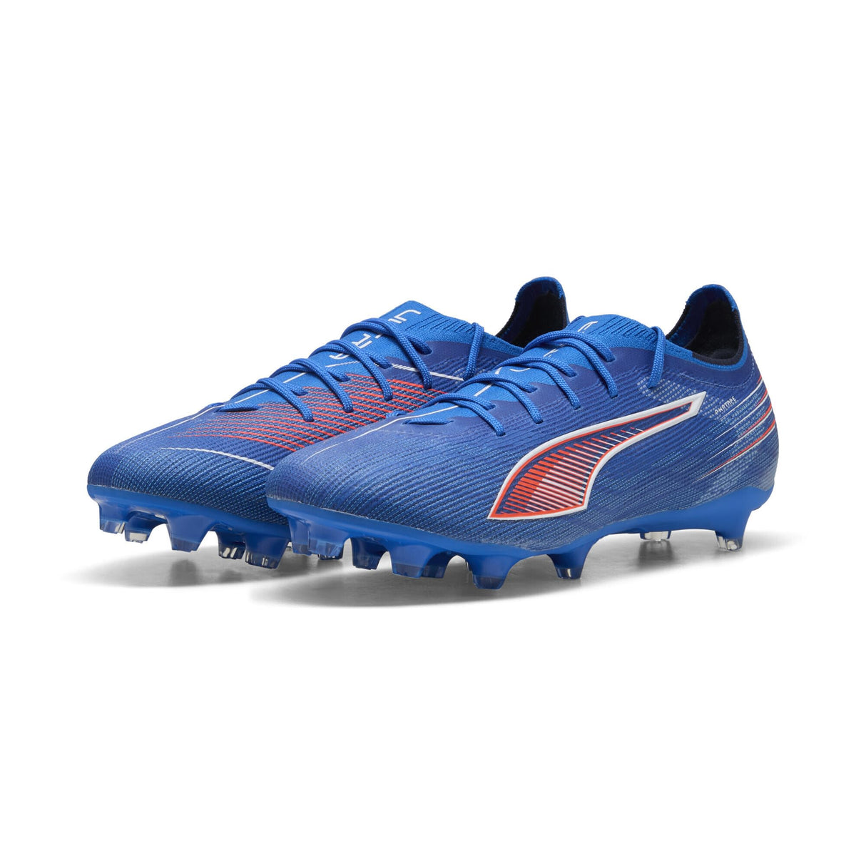 PUMA 6 Pro FG/AG, Zapatillas de fútbol Unisex Adulto, Ultra Blue White Glowing Red, 44.5 EU