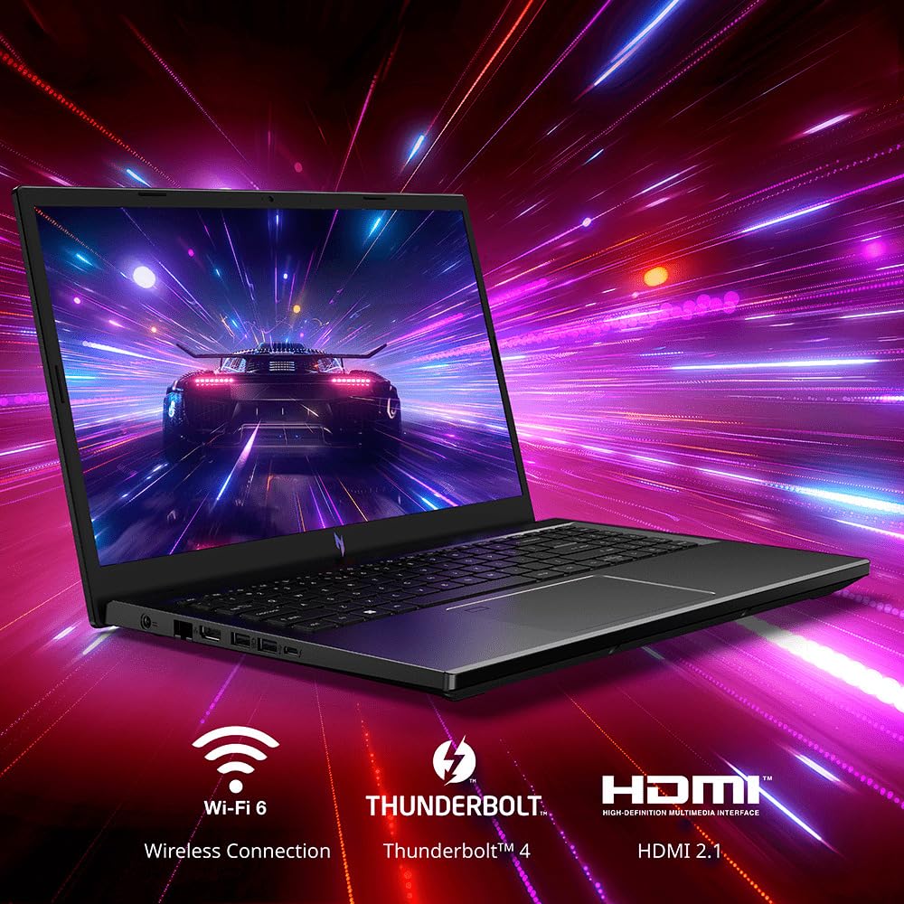 Acer Nitro V 15 ANV15-51-92U9, Ordenador Portátil Gaming 15.6" Full HD 165Hz (Intel Core i9-13900H, 32GB RAM, 1024 GB SSD, NVIDIA GeForce RTX 4060, Sin Sistema Operativo) Negro, Teclado QWERTY Español