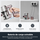 Eureka AK10 Pet Aspiradora sin Cable Potente, Motor BLDC de 450 W, 60 Mins Autonomía de Limpieza, 29KPa Aspiradoras Escoba Inteligente, Batería Desmontable de hasta 60 Minutos con Pantalla LED