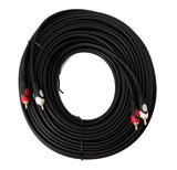 System-S Cable RCA 2 RCA 30 m macho a macho, adaptador AV estéreo en negro