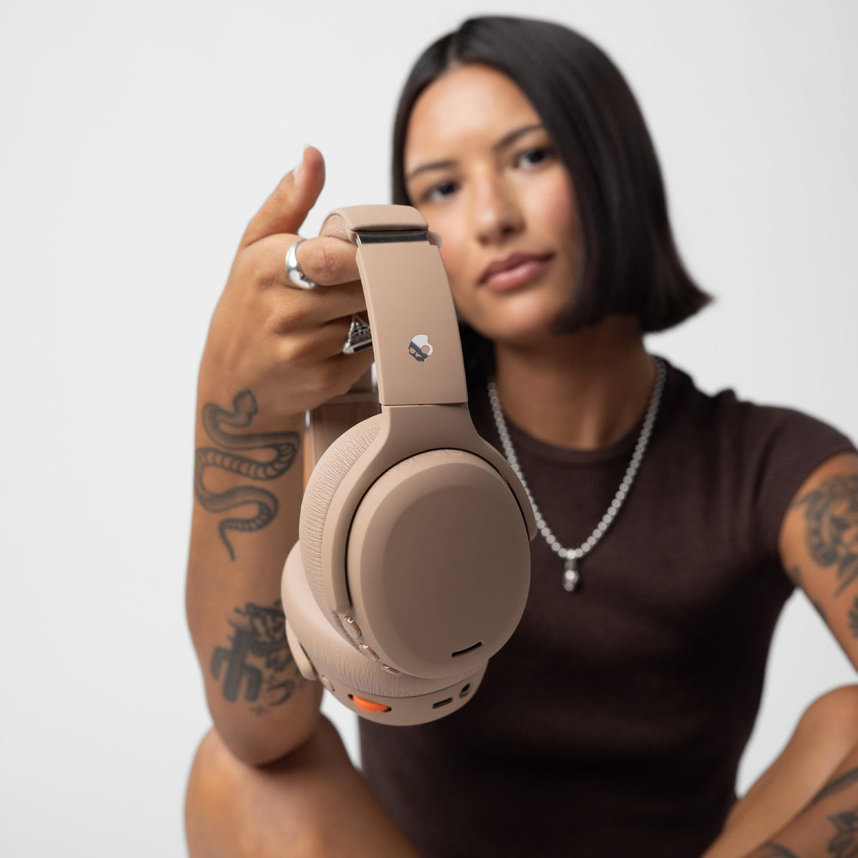 Skullcandy Crusher ANC 2 - Auriculares inalámbricos Bluetooth sobre la oreja con graves multisensoriales, cancelación activa de ruido, batería de hasta 60 horas, micrófono para iPhone Android - Primer