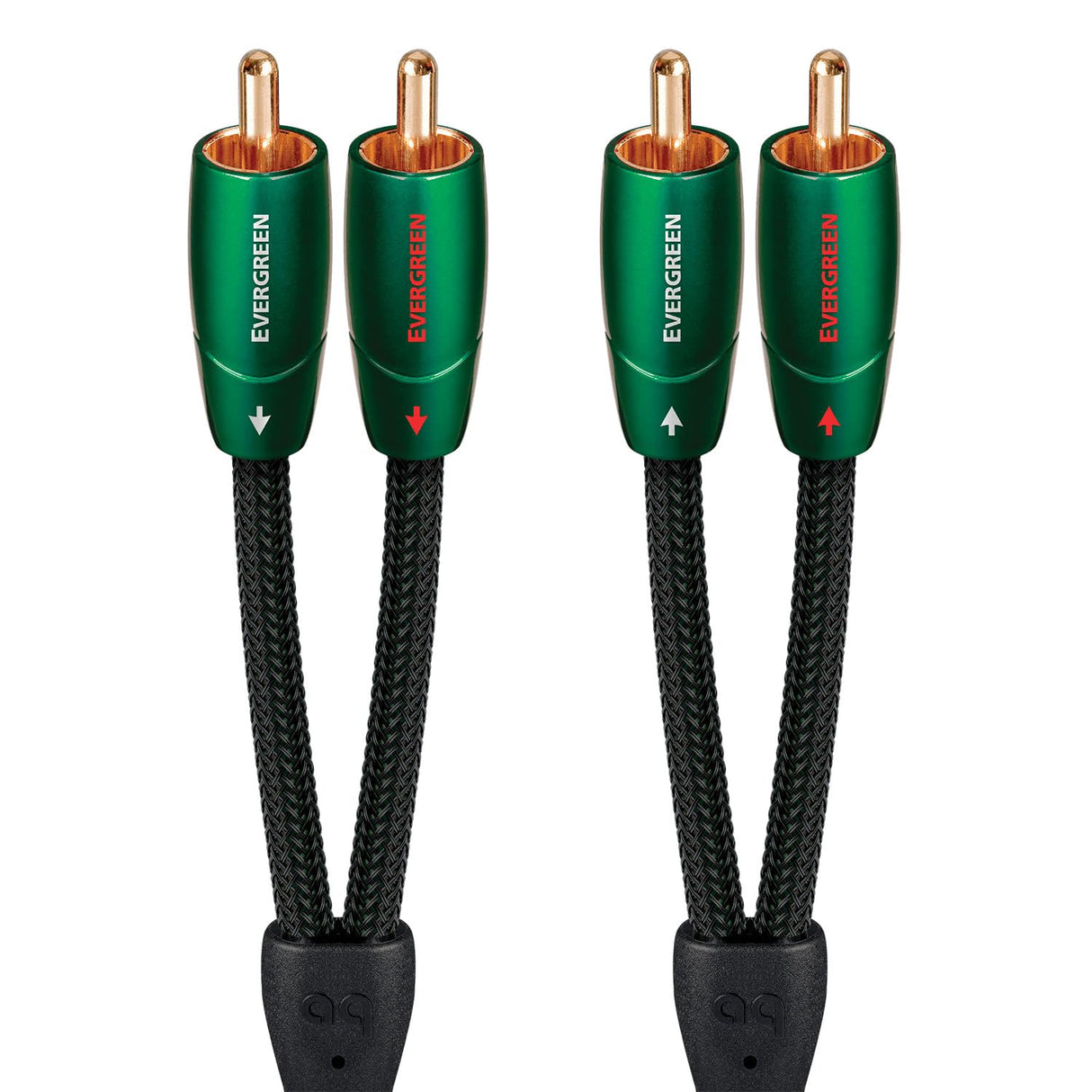 AudioQuest 5m Evergreen RCA cable de audio 2 x RCA Negro - Cables de audio (2 x RCA, 2 x RCA, Cobre, 5 m, Negro)