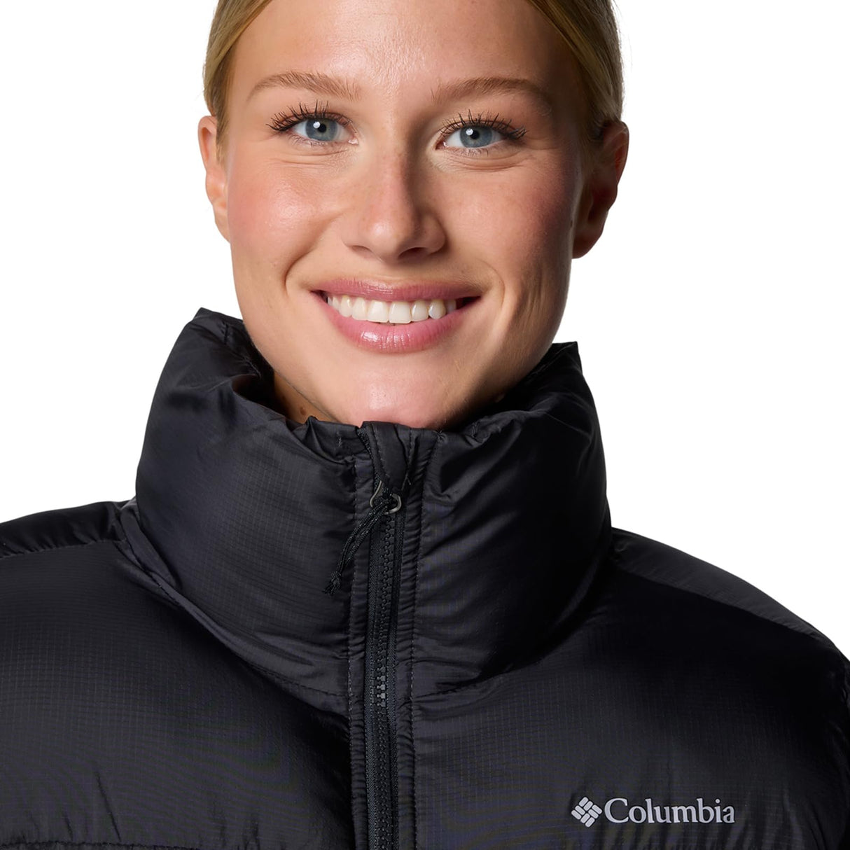 Columbia Puffect Jacket, Chaqueta Acolchada para Mujer, Shark, Talla L