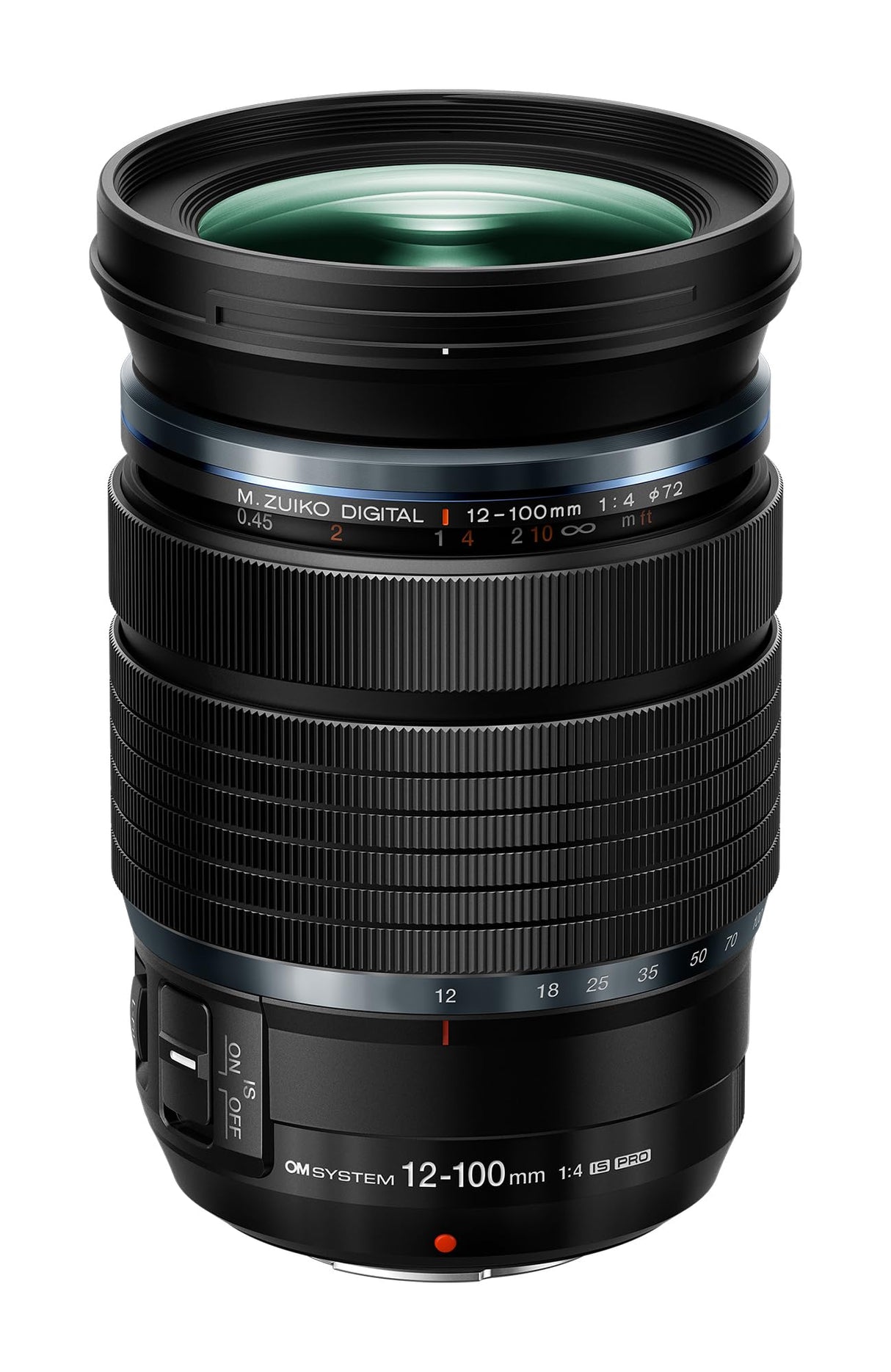 Olympus OM SYSTEM M.Zuiko - Lente Digital ED de 12 a 100 mm F4.0 IS Pro con Zoom Profesional de Alto Aumento y construcción Resistente a la Intemperie