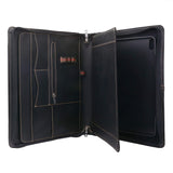 iCarryAlls Cartera de Piel con Cremallera y Soporte extraíble para Tableta, Funda Padfolio para Tablet con Soporte Compatible con iPad Pro 12.9 2020 y 2018, 13.8 x 13.8 x 11 Pulgadas