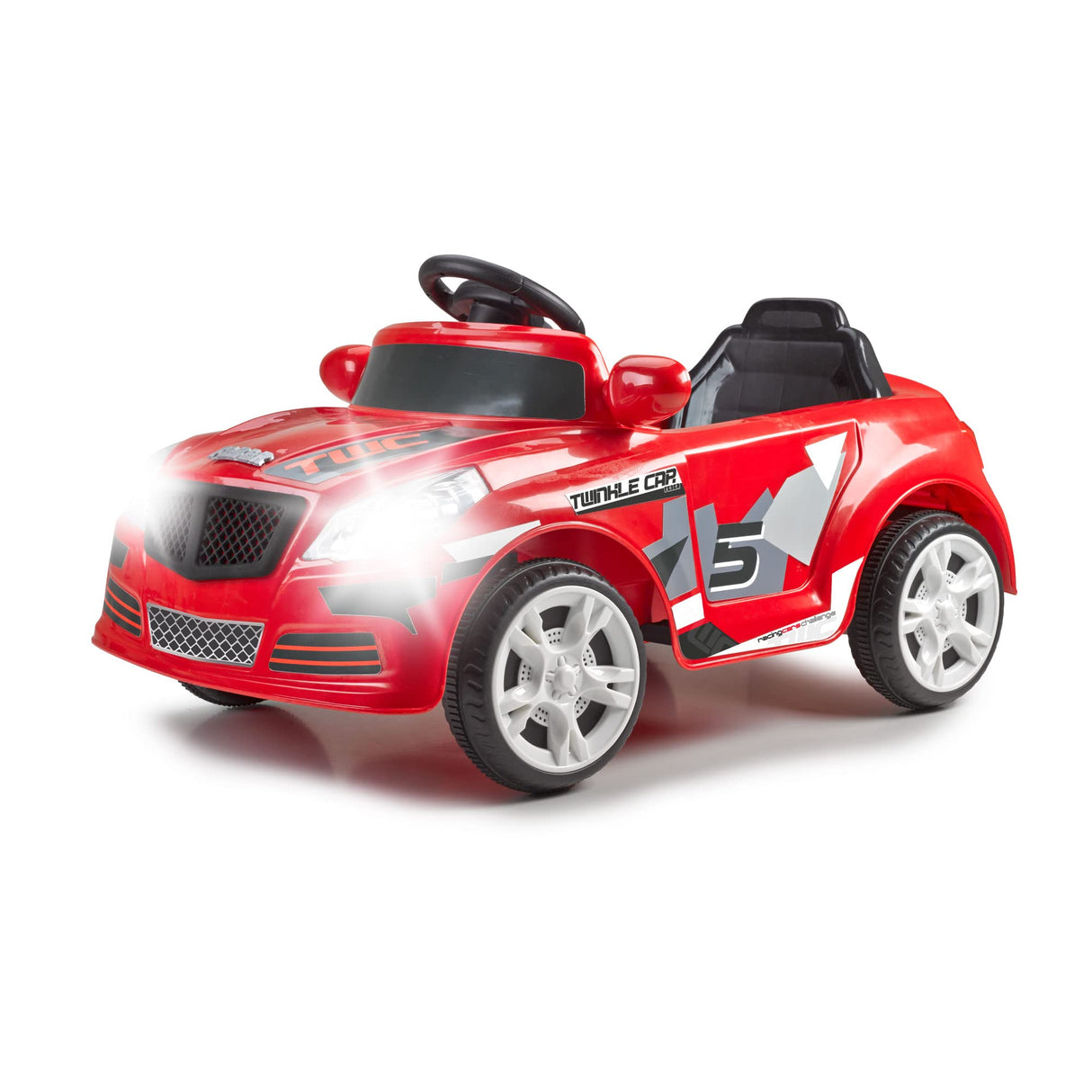 FEBER - Twinkle Car R/C, Coche Eléctrico con Radio Control, Batería de 12V, Mando Incluido con Distancia Máxima de 10 m, Autonomía de 45 min, Peso Máximo 25 kg, Edad de 3 a 6 años, Famosa (800012263)