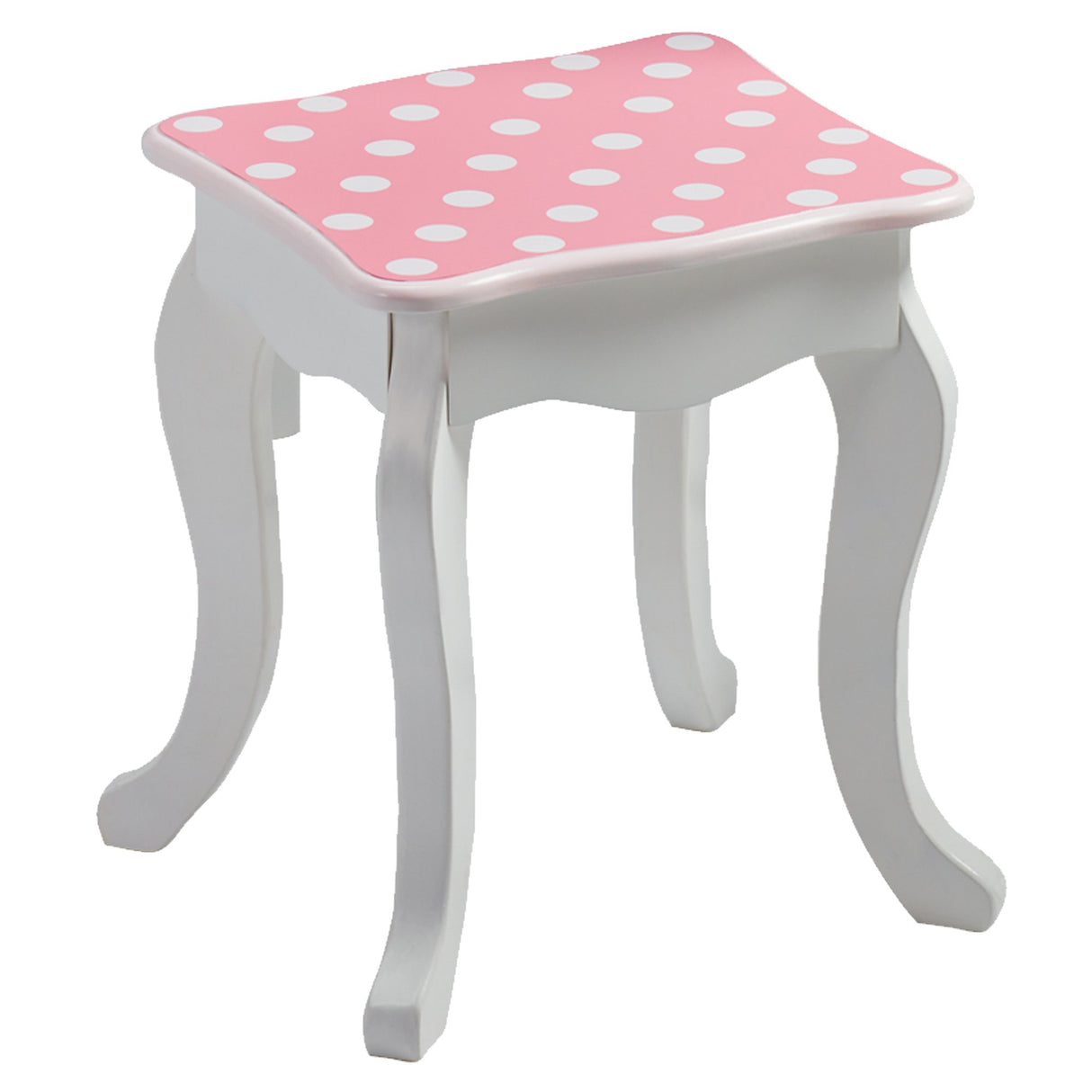 Mesa de Tocador Rosa de Madera con Espejo y Taburete de Teamson Kids TD-11670F