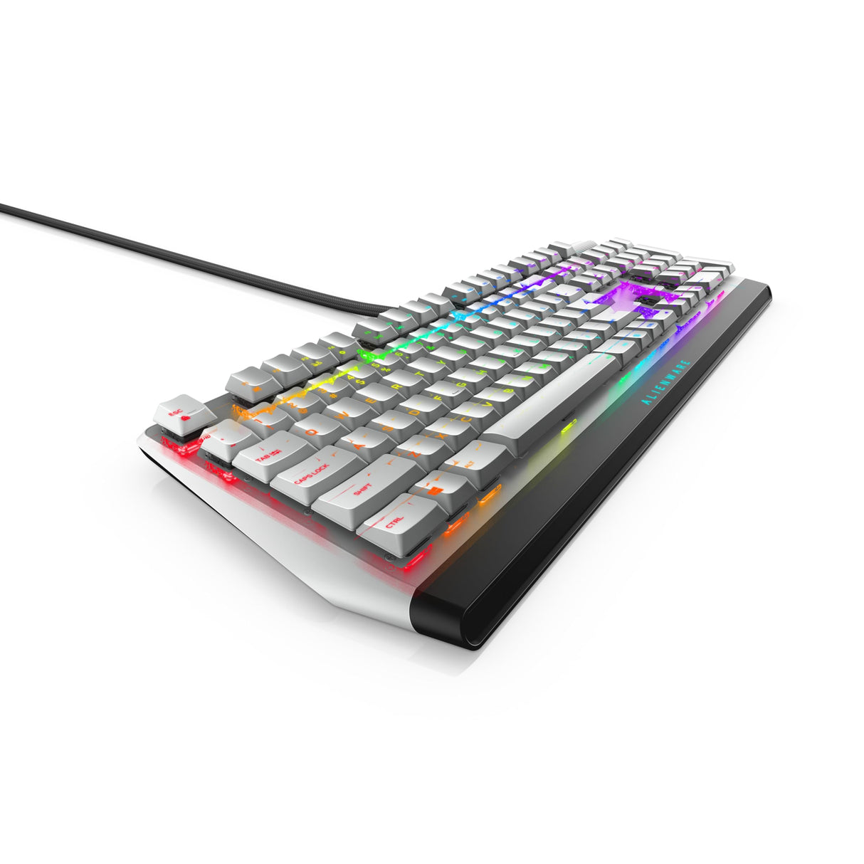 Alienware AW510K - Teclado RGB para Juegos (bajo Perfil) lunar light, estadounidense internacional (QWERTY)