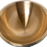 DRW Cuencofriador de Botellas de Acero Inoxidable Oro Mate Cubierta Negro 43x43x22 cm