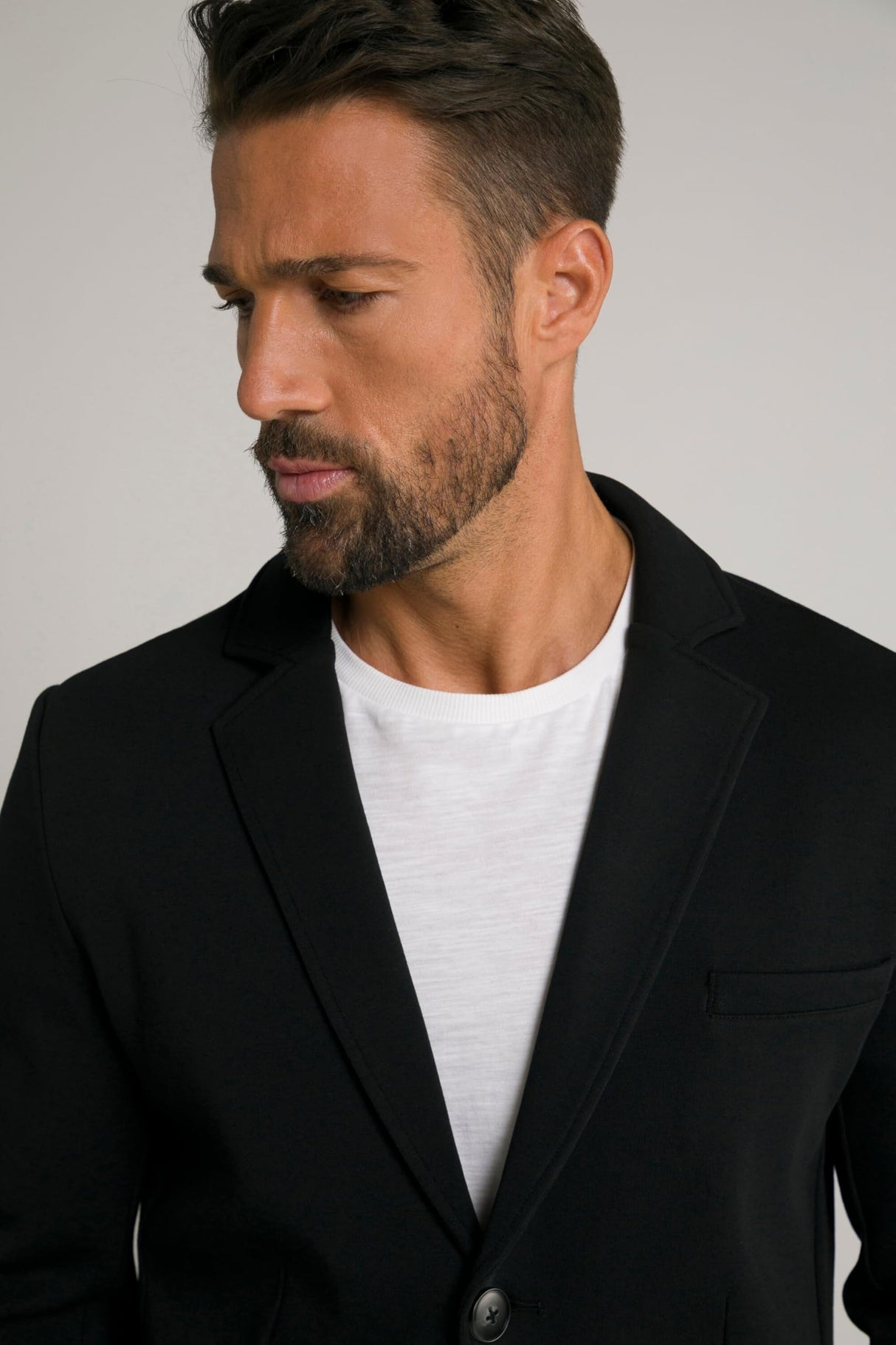 JP 1880 Sakko New York - Juego de Construcción, Blazer para Hombre, Negro, 4XL