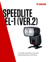 Canon Speedlite EL-1 (Ver.2) Flash de Cámara Profesional - Ideal para Deportes, Moda, Boda - Resistente al Clima y Cabeza de Flash Inclinable 120° - Compatible con Canon EOS