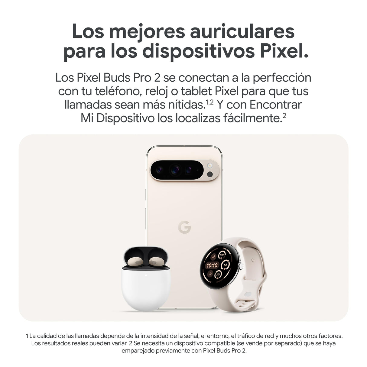 Google Pixel Buds Pro 2 - Auriculares de botón inalámbricos con Cancelación de Ruido Activa – Auriculares Bluetooth - Porcelana