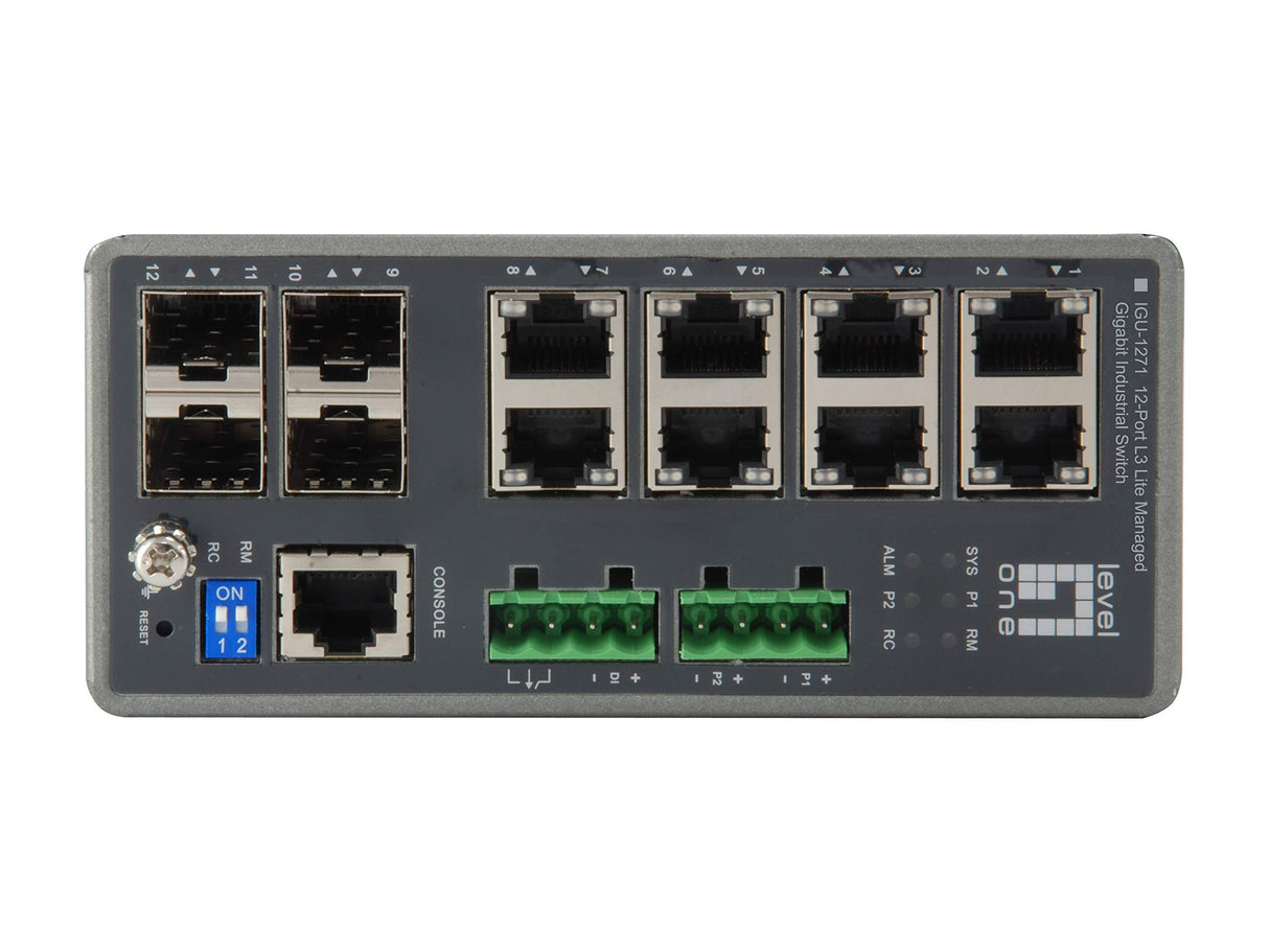 LevelOne Switch 8x GE Igu-1271 4Xgsfp 8Xpoe