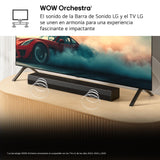 LG S20A - Barra de Sonido Inteligente, Bluetooth, 50W, 2.0 Canales, Compacta con Doble Woofer Integrado, Dolby Digital, DTS Digital Surround, Negro