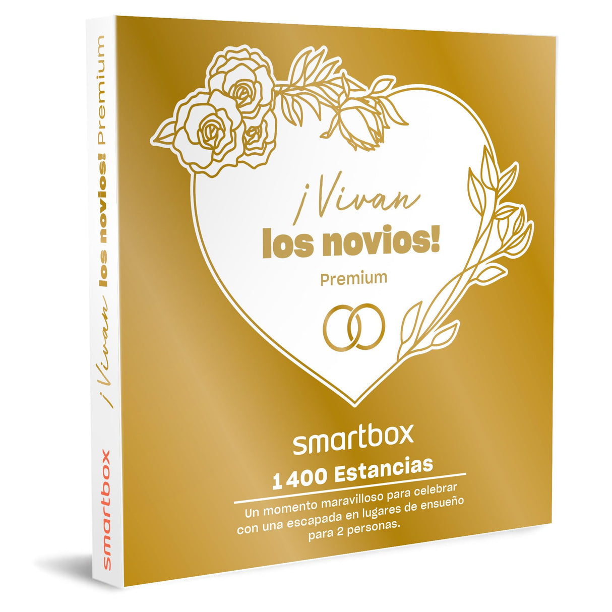 Smartbox - Caja Regalo para Hombre o Mujer - ¡Vivan los Novios! Premium - Ideas Regalos Originales - 1 o 2 Noches con Desayuno o 1 o 2 Noches con Desayuno y 1 o 2 cenas para 2 Personas