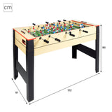 ColorBaby CB Games - Mesa multijuegos 14 en 1, Futbolín, Ping-Pong, Hockey, Billar, Juegos de Mesa, 121x62x79 cm, Futbolines para niños, Futbolín Infantil, Regalo para Toda la Familia (85421)