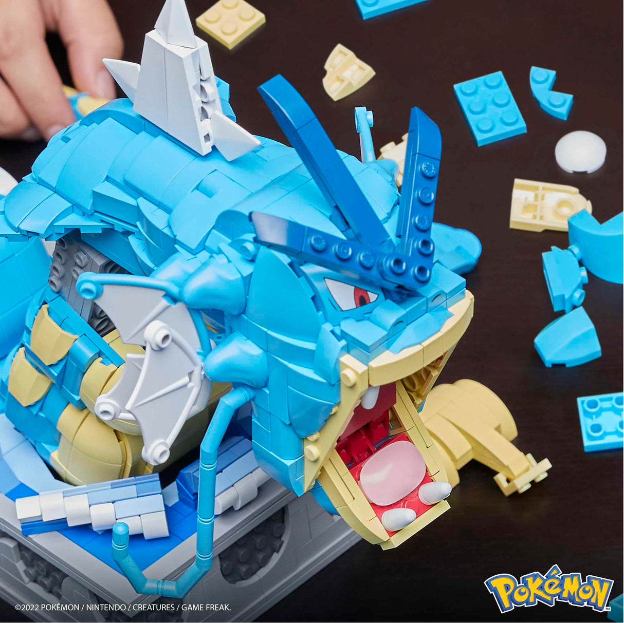 MEGA Construx Pokemon Coleccionistas Gyarados Figura cinemática de bloques de construcción, juguete +10 años (Mattel HGC24)