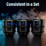 SIRUI Night Walker 24mm Lente de Cine con Enfoque Manual, Lente de Gran Apertura T1.2 con Montura S35 para M4/3 Montura Cameras, para BMPCC4K, GH5II, GH6, Z CAM (MS24M-B, MFT Montura, Negro)