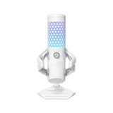 ASUS ROG Carnyx Micrófono USB Gaming (cápsula de Condensador de 25 mm, 192 kHz/24 bits, cardioide, Filtro de Paso Alto, Filtro antipop, Soporte metálico antichoque, Aura Sync RGB), Blanco Lunar