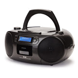 Aiwa BBTC-660DAB/BK: Radio Cassette Portátil con CD, Bluetooth y USB, Grabador de Cassettes, RDS, FM PLL, Dab+, Mando a Distancia, Color: Negro