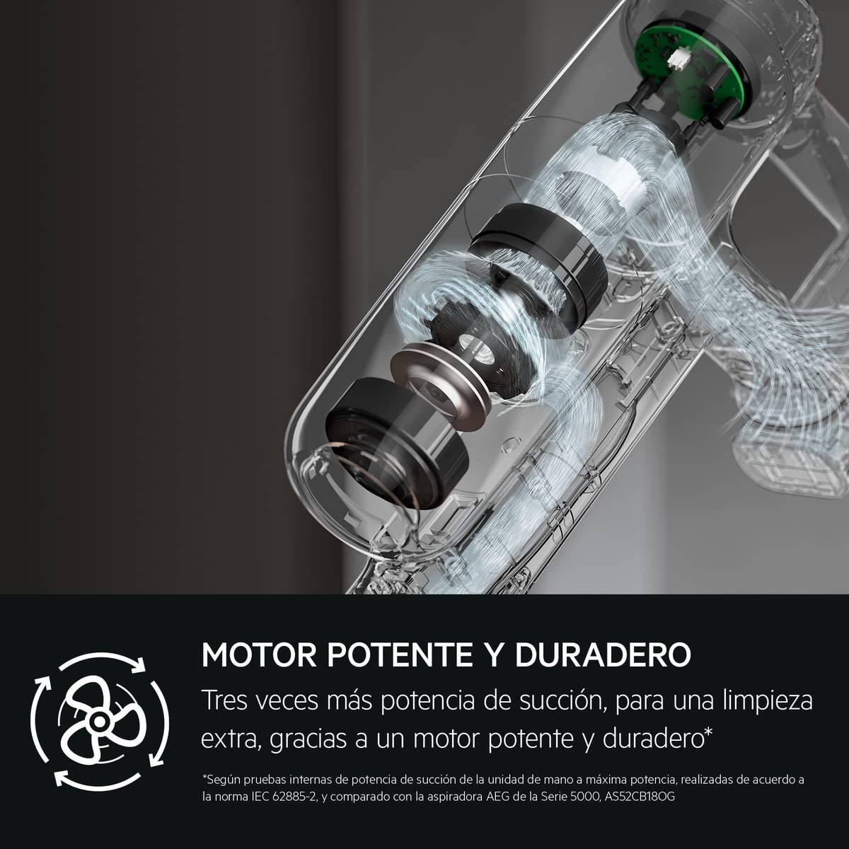 AEG AP71A142XN Aspiradora Sin Cable, 14,4 V, Autonomía de 50 min, Batería Extraible, Filtración en 5 Etapas, 4 Velocidades, Aspirador Escoba 2 en 1, Incluye Accesorios, Azul Denim