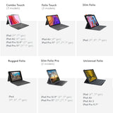 Logitech - Funda Folio Resistente iPad 10,2 Grafito