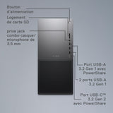 Dell XPS 8960 - Ordenador de sobremesa, procesador Intel Core i7-13700, 16 GB RAM, 512 GB SSD+ 2 TB, gráficos NVIDIA GeForce RTX 3060 Ti 8GB GDDR6, Windows 11 Home, Negro
