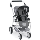 Bayer Chic 2000 637 76 Carrito Emotion All in, 3 en 1 de muñecas, Jeans Gris, de 3 a 6 años.