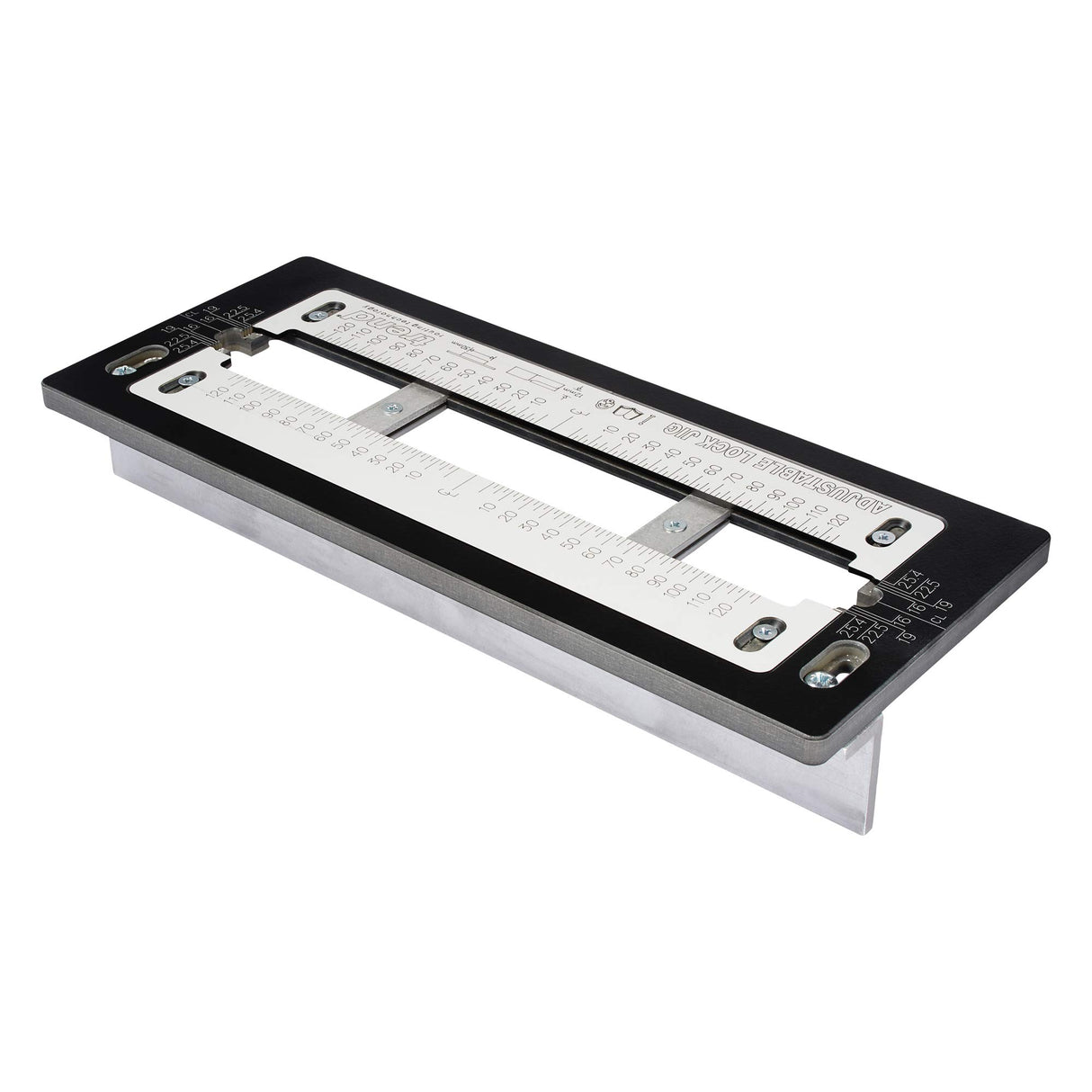 Trend Plantilla para cerraduras de embutir y pestillos, para placas frontales de 30 a 250 mm de largo, LOCK/JIG/B