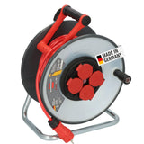 Brennenstuhl Professional SteelCore Carrete SC 3110 IP44 (33m H07BQ-F 3G1,5, Cuerpo de Carrete de Chapa de Acero, Uso en Obras de construcción y Uso en Exteriores permanentes, Fabricado en Alemania)