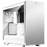 Fractal Design Define 7 White Brushed Aluminum/Steel E,ATX Silent Modular Tempered Glass Window Mid Tower Computer Case