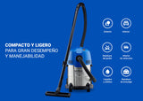 Nilfisk Buddy II 18L INOX Aspirador de Agua y Polvo - Aspiradora de Bricolaje para Sólidos y Liquidos, Seco y Húmedo, Exterior e Interior (1200 W)