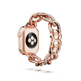 Swarovski Correa de cadena, Para Apple Watch® 40 mm y 41 mm, Tono oro rosa, Acabado tono oro rosa