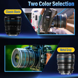 SIRUI Night Walker 24mm Lente de Cine con Enfoque Manual, Lente de Gran Apertura T1.2 con Montura S35 para X Montura Cameras, para X-H2/H2S, XT-4, XT-3,X-S10, X-S20 (MS24X-B, X Montura, Negro)